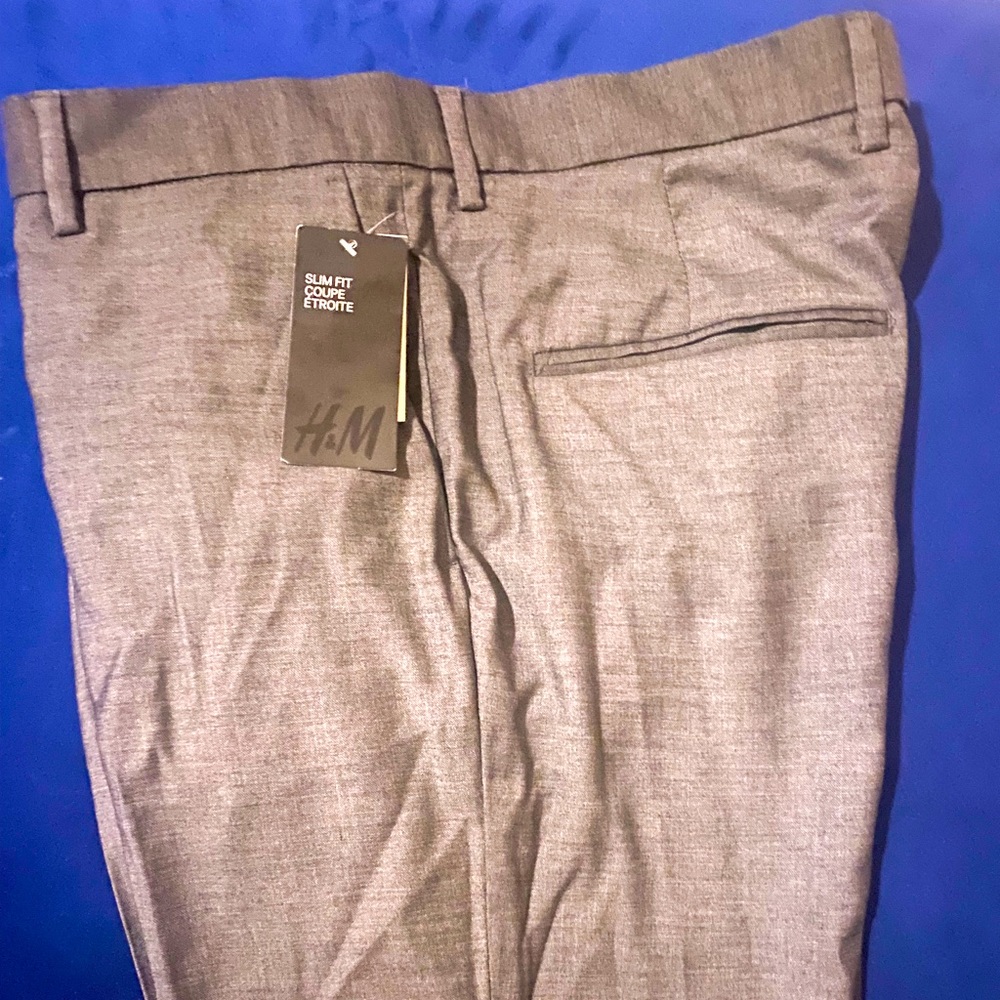 H & M trousers men gray (New)